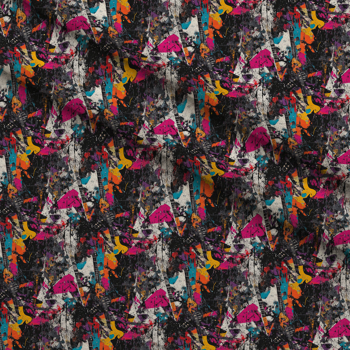 Punk Poster Riot Pattern 12 Minky Fabric