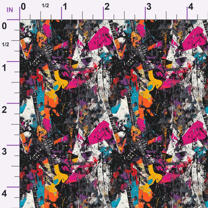 Punk Poster Riot Pattern 12 Minky Fabric
