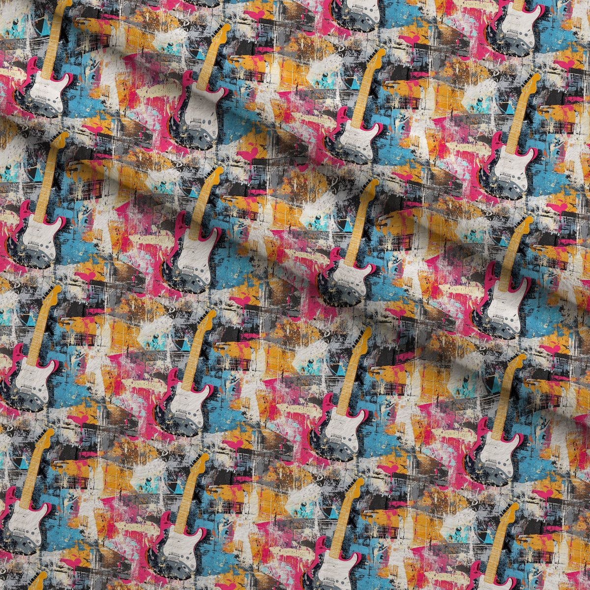 Punk Poster Riot Pattern 2 Minky Fabric