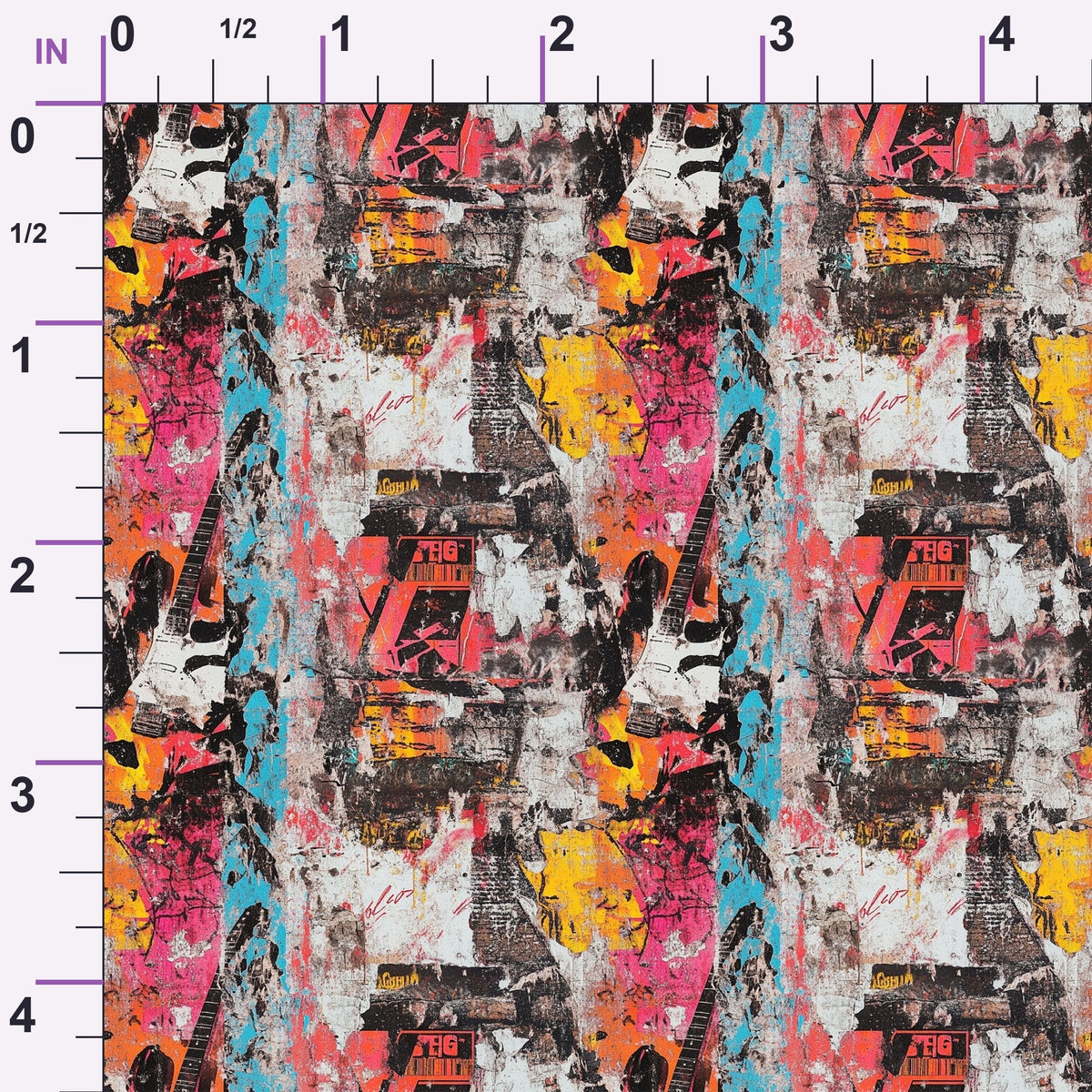 Punk Poster Riot Pattern 3 Minky Fabric