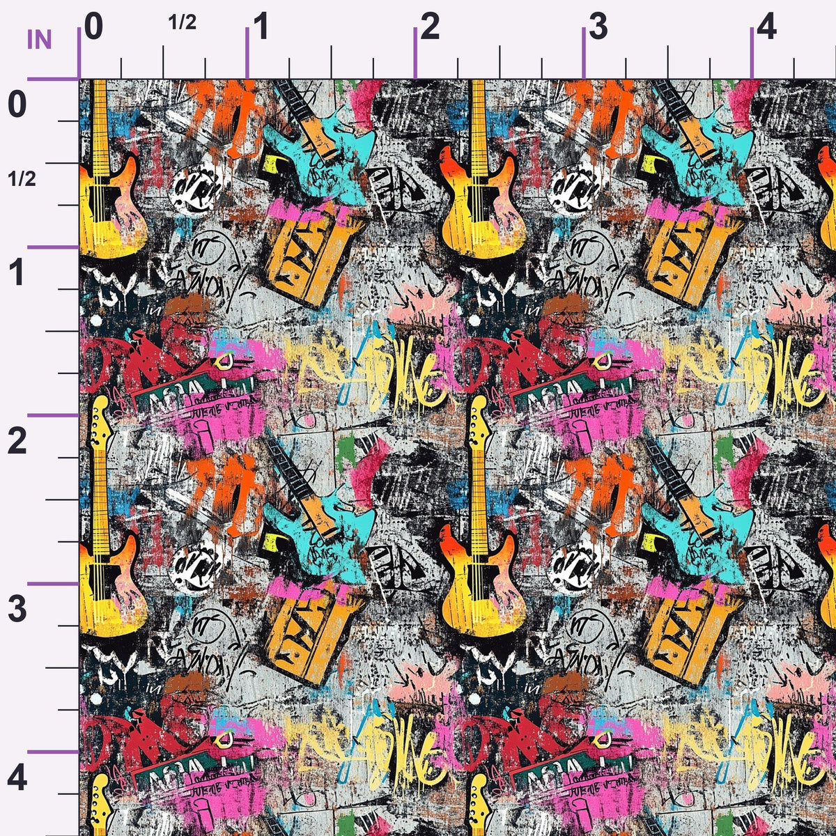 Punk Poster Riot Pattern 4 Minky Fabric