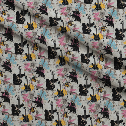 Punk Poster Riot Pattern 5 Minky Fabric