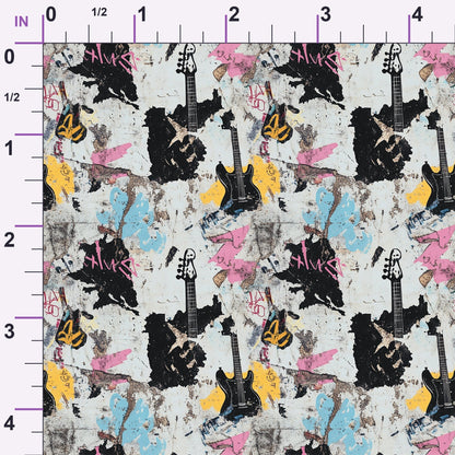 Punk Poster Riot Pattern 5 Minky Fabric