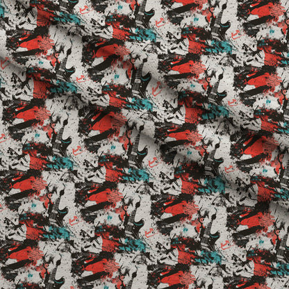Punk Poster Riot Pattern 6 Minky Fabric