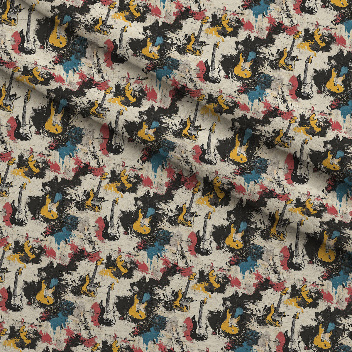 Punk Poster Riot Pattern 7 Minky Fabric