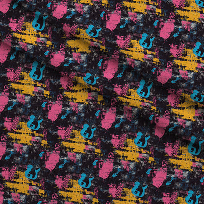 Punk Poster Riot Pattern 8 Minky Fabric