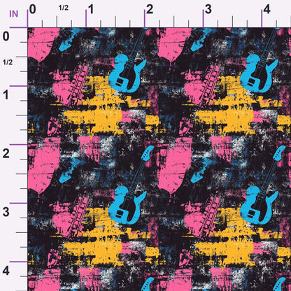 Punk Poster Riot Pattern 8 Minky Fabric