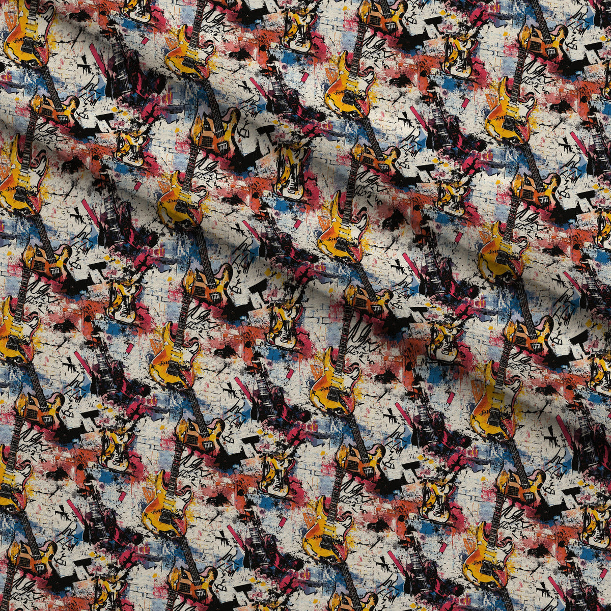 Punk Poster Riot Pattern 9 Minky Fabric