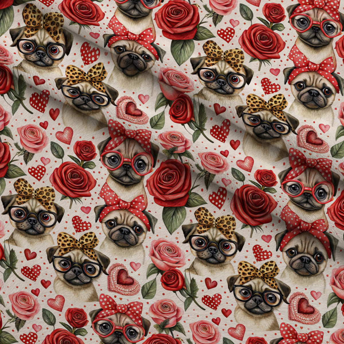 Puppy Love Pattern 1 Minky Fabric