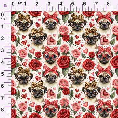 Puppy Love Pattern 1 Minky Fabric