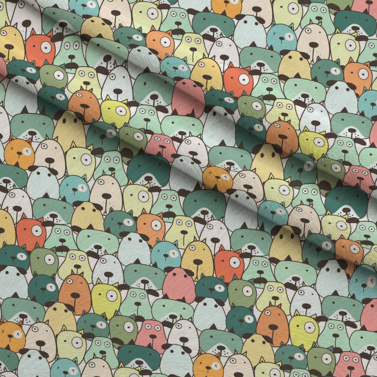 Puppy Pile Pattern 11 Minky Fabric