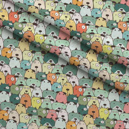Puppy Pile Pattern 11 Minky Fabric