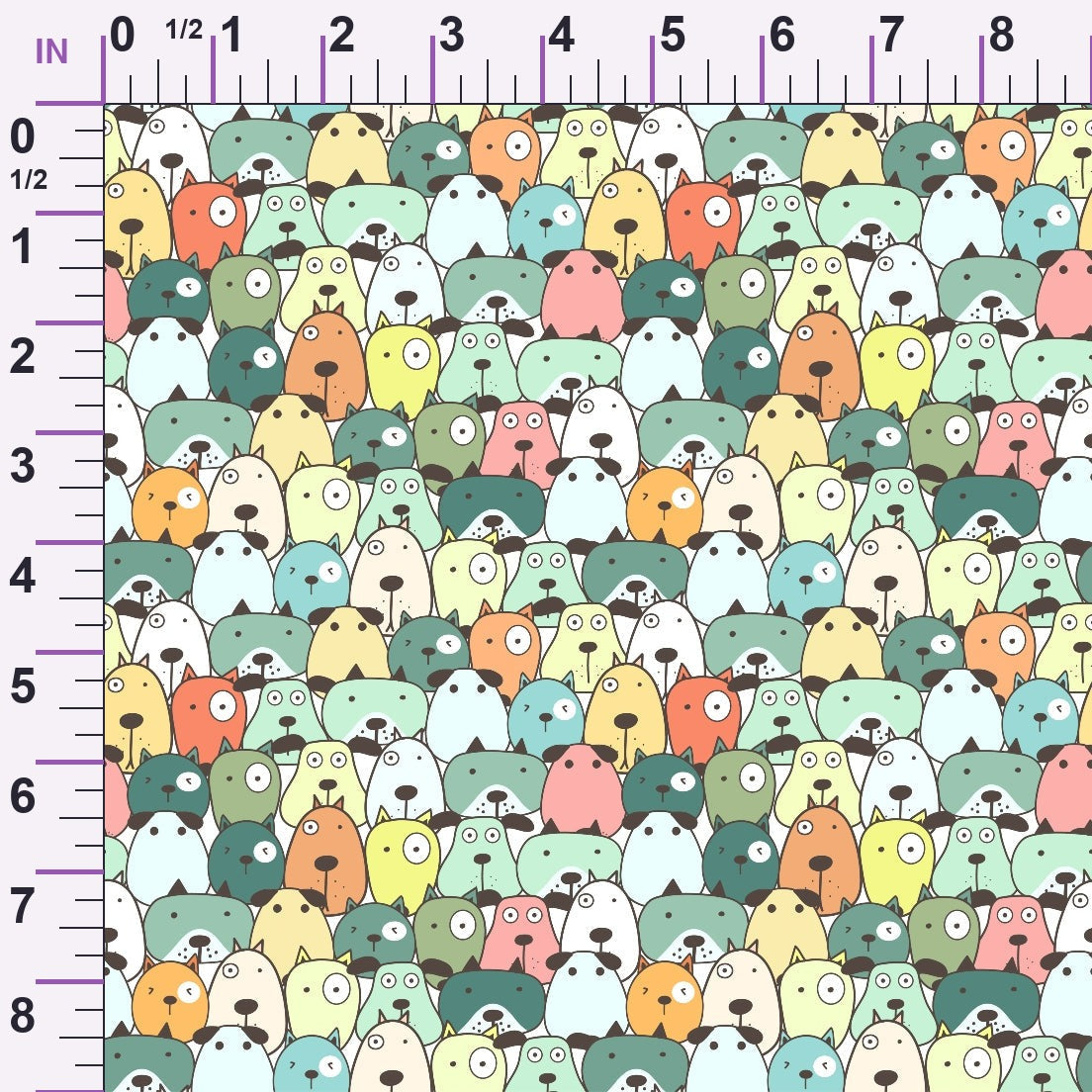 Puppy Pile Pattern 11 Minky Fabric