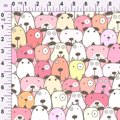 Puppy Pile Pattern 12 Minky Fabric