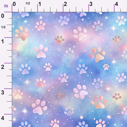 Puppy Prints Pattern 10 Minky Fabric