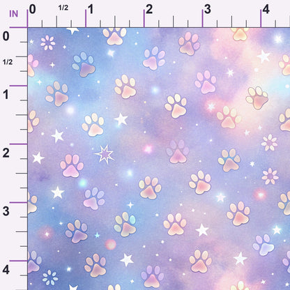 Puppy Prints Pattern 11 Minky Fabric