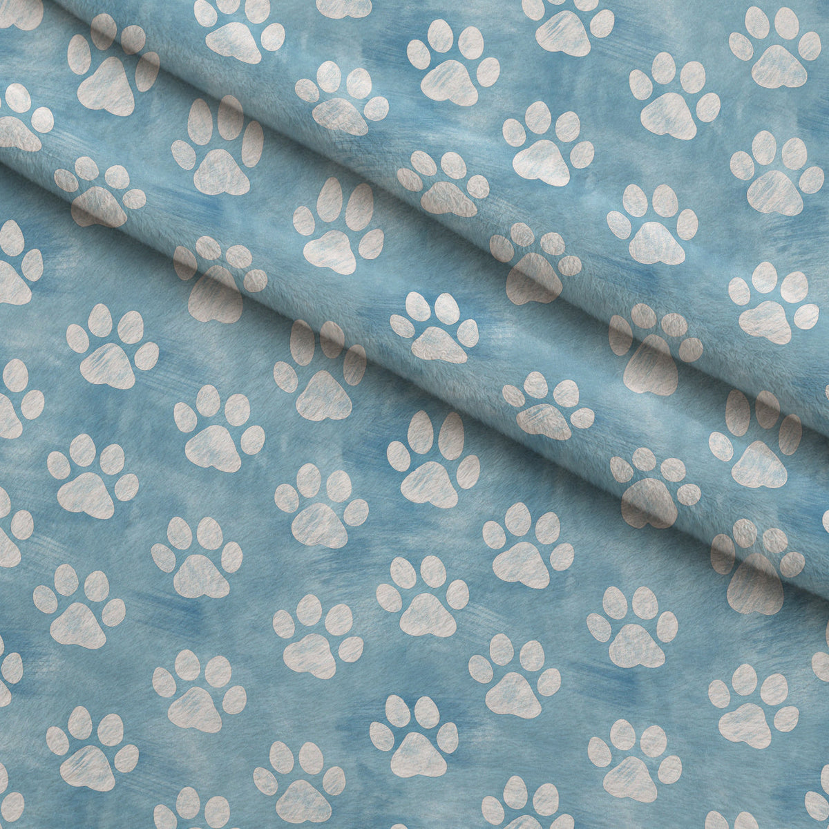 Puppy Prints Pattern 12 Minky Fabric
