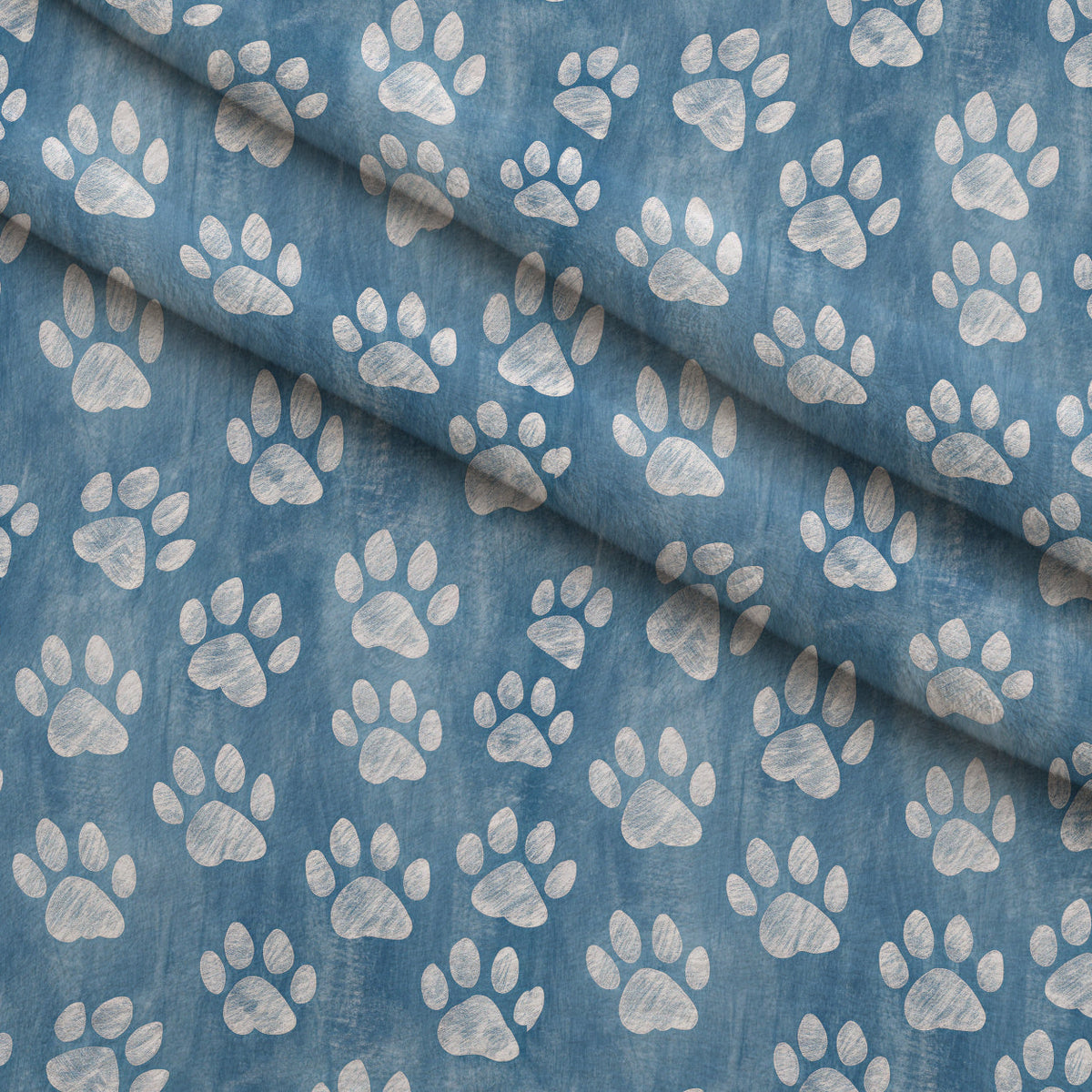 Puppy Prints Pattern 13 Minky Fabric