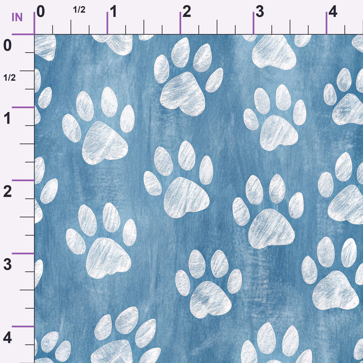 Puppy Prints Pattern 13 Minky Fabric