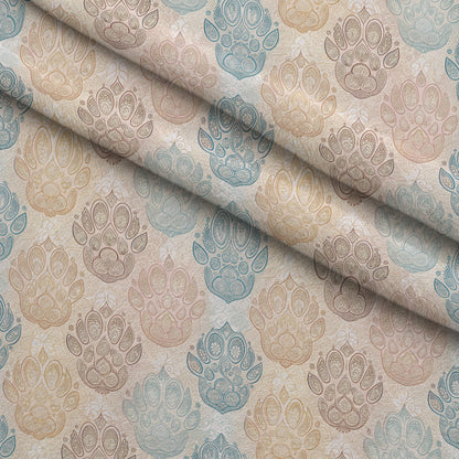 Puppy Prints Pattern 20 Minky Fabric