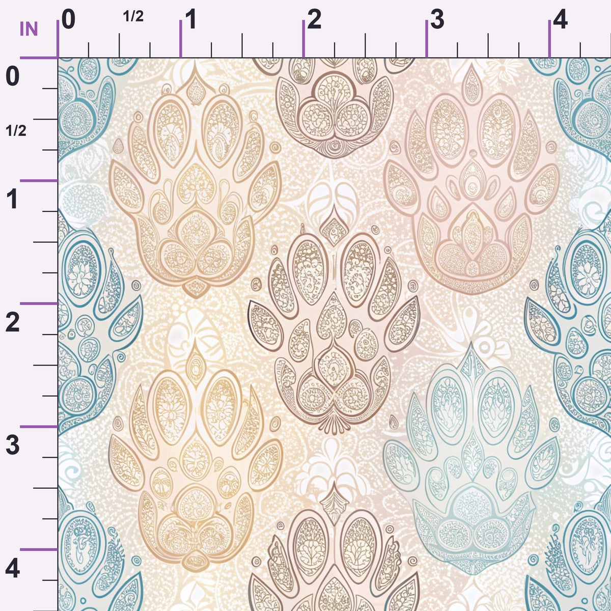 Puppy Prints Pattern 20 Minky Fabric