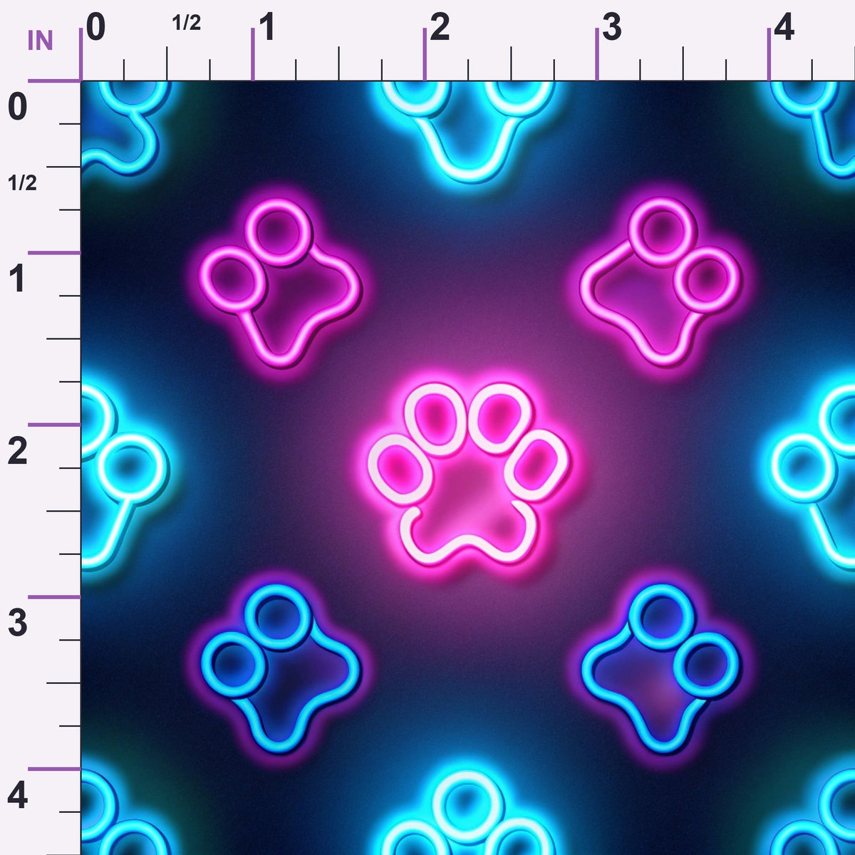 Puppy Prints Pattern 4 Minky Fabric