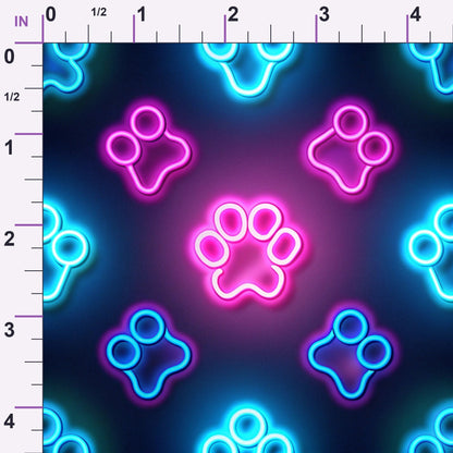 Puppy Prints Pattern 4 Minky Fabric