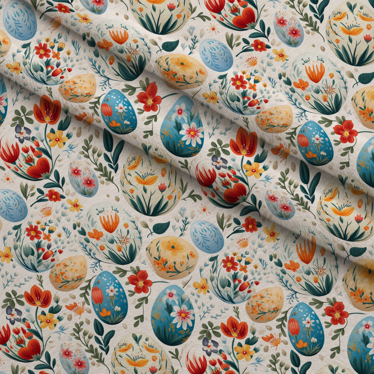 Pysanky Garden Pattern 13 Minky Fabric