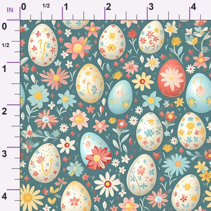 Pysanky Garden Pattern 16 Minky Fabric