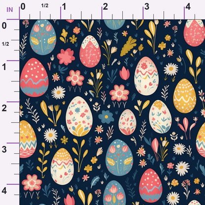 Pysanky Garden Pattern 17 Minky Fabric