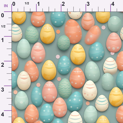 Pysanky Garden Pattern 18 Minky Fabric