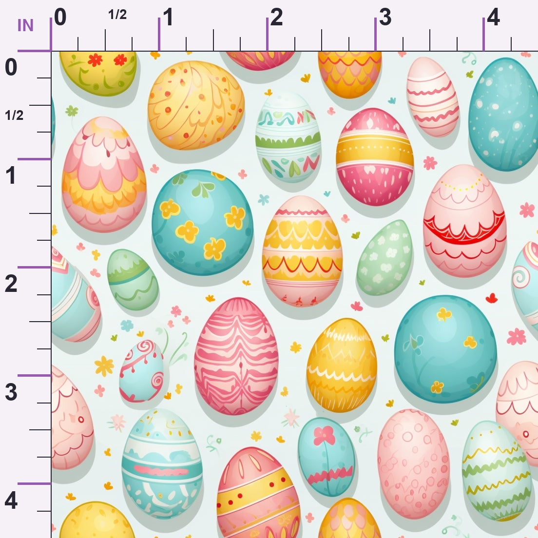 Pysanky Garden Pattern 23 Minky Fabric