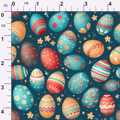 Pysanky Garden Pattern 24 Minky Fabric