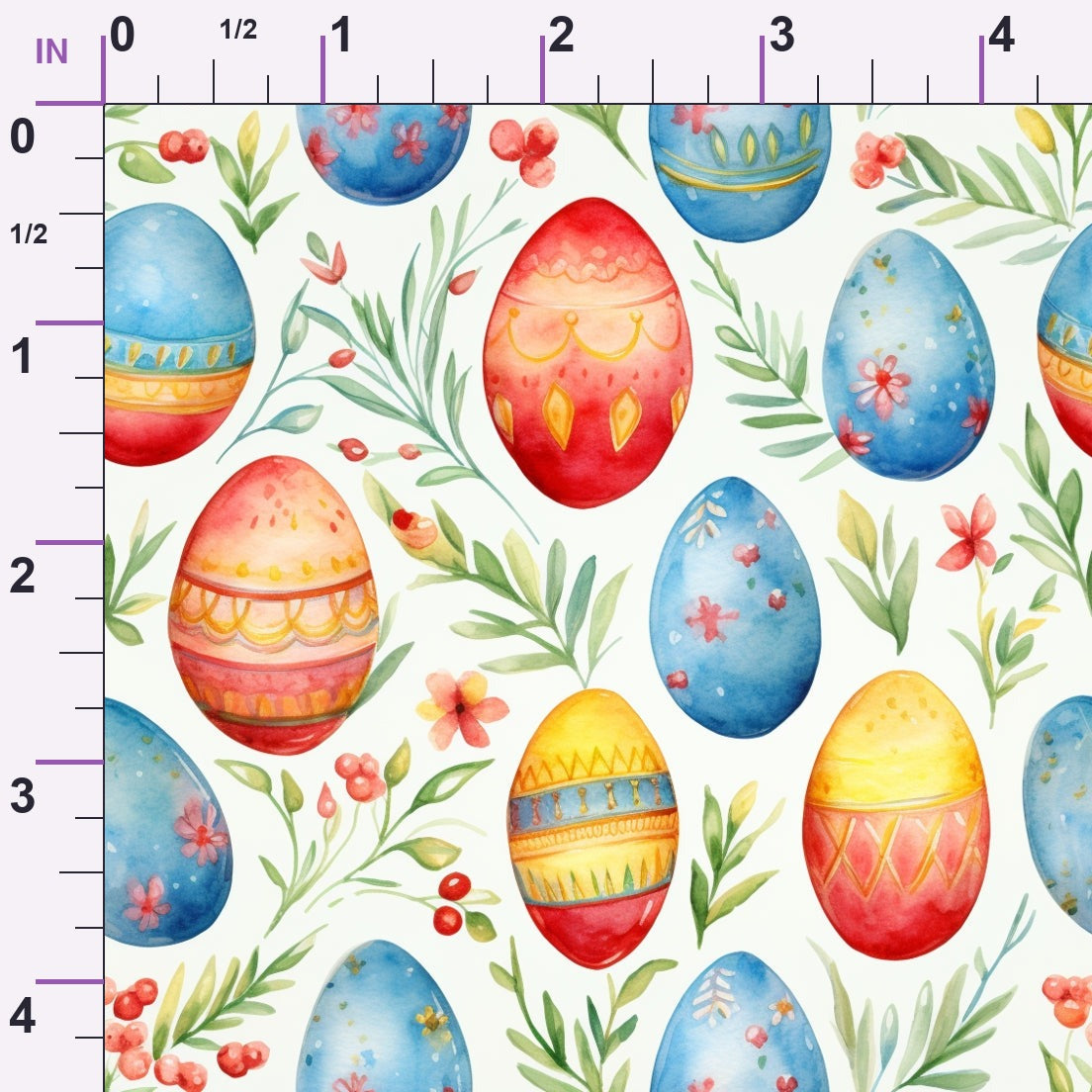 Pysanky Garden Pattern 25 Minky Fabric