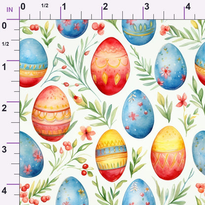 Pysanky Garden Pattern 25 Minky Fabric