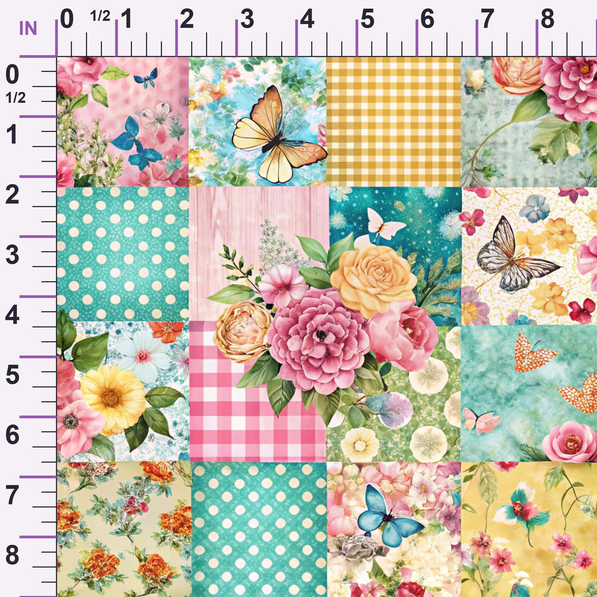 Quilted Daisies Pattern 11 Minky Fabric