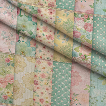 Quilted Daisies Pattern 14 Minky Fabric