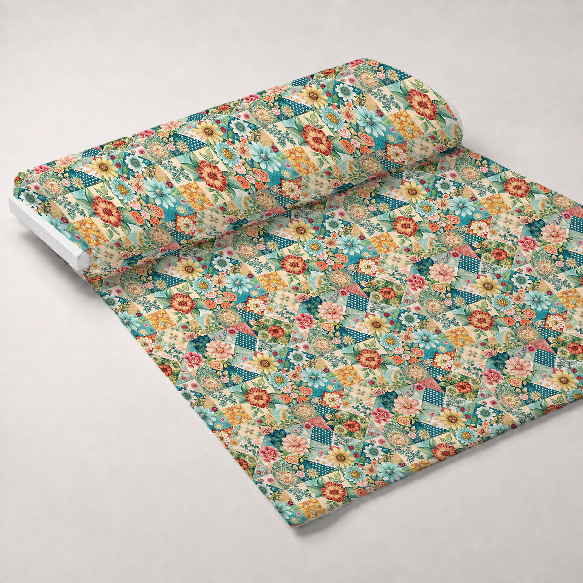 Quilted Daisies Pattern 17 Minky Fabric