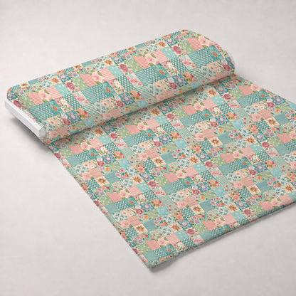 Quilted Daisies Pattern 2 Minky Fabric