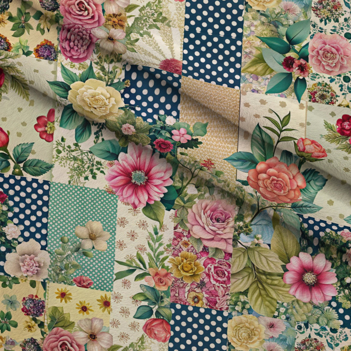Quilted Daisies Pattern 21 Minky Fabric