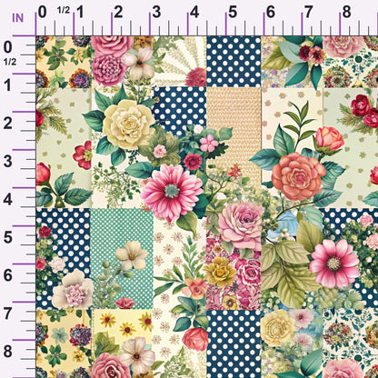 Quilted Daisies Pattern 21 Minky Fabric