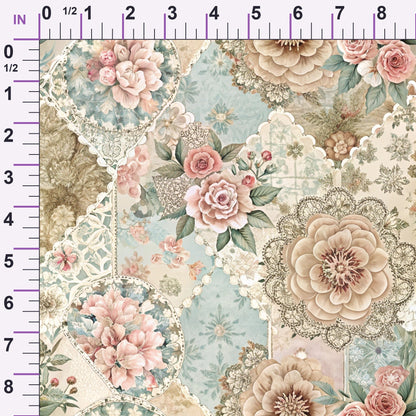 Quilted Daisies Pattern 24 Minky Fabric