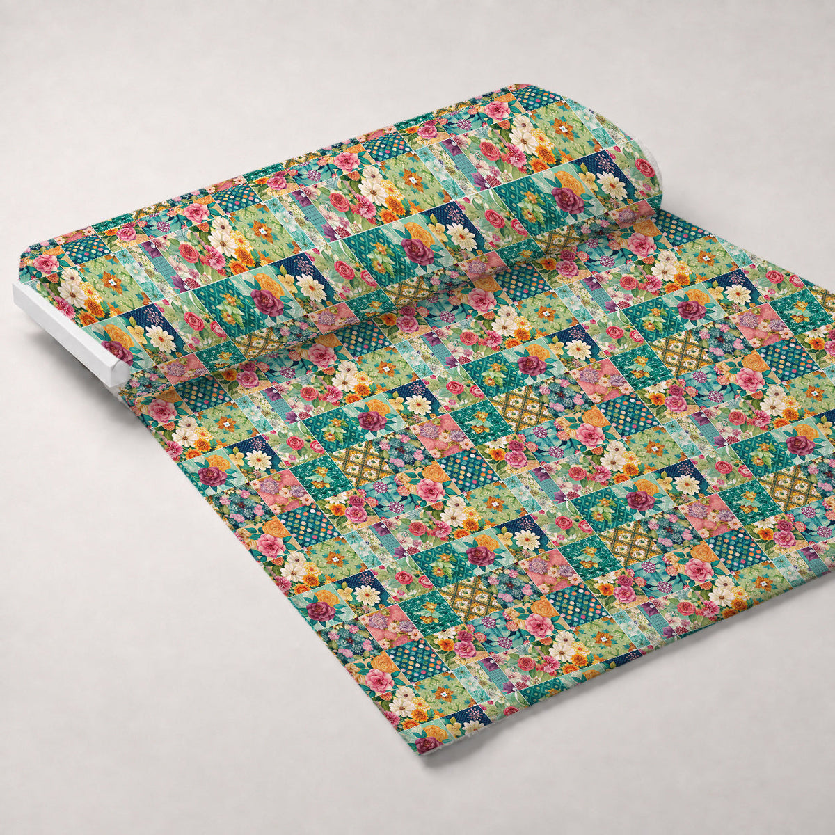 Quilted Daisies Pattern 4 Minky Fabric
