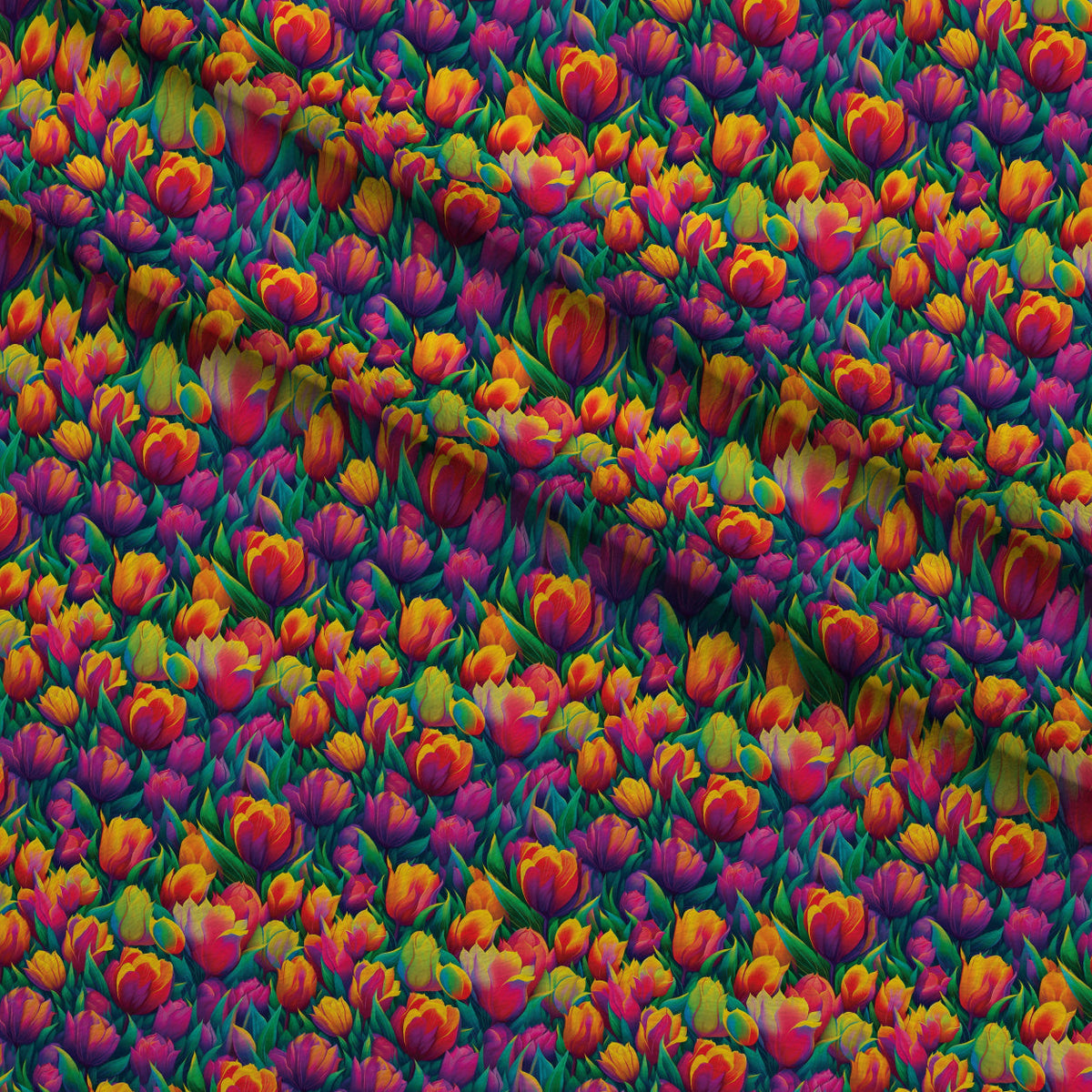 Rainbow Blooms Pattern 10 Minky Fabric