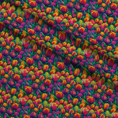 Rainbow Blooms Pattern 10 Minky Fabric