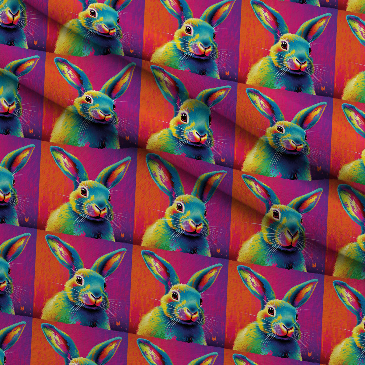 Rainbow Blooms Pattern 4 Minky Fabric