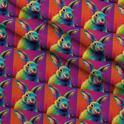 Rainbow Blooms Pattern 4 Minky Fabric