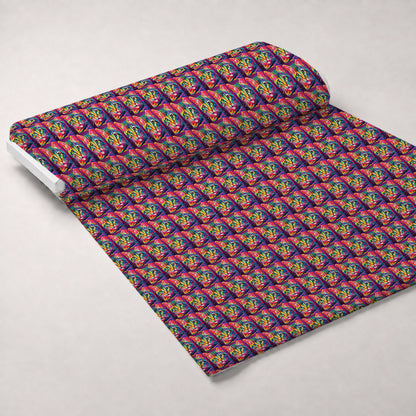 Rainbow Blooms Pattern 5 Minky Fabric
