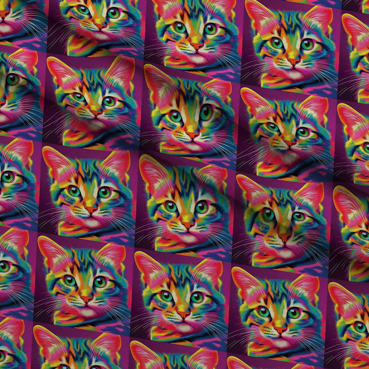Rainbow Blooms Pattern 5 Minky Fabric