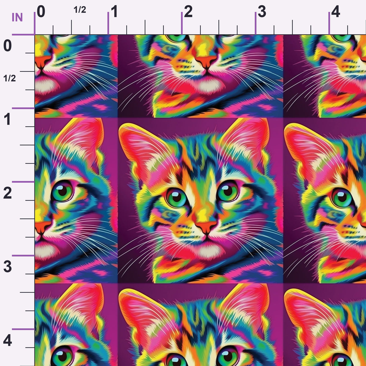 Rainbow Blooms Pattern 5 Minky Fabric